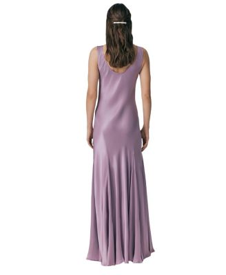  Willow Satin Maxi Sip Dress