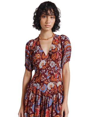 Christy Crepe Midi Tea Dress