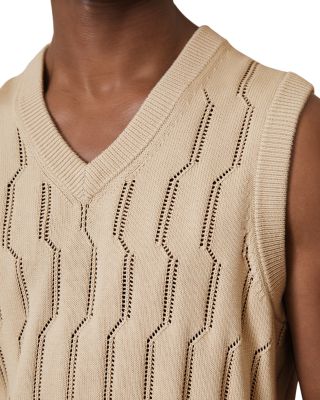 CHE THIEGO Pointelle V Neck Vest