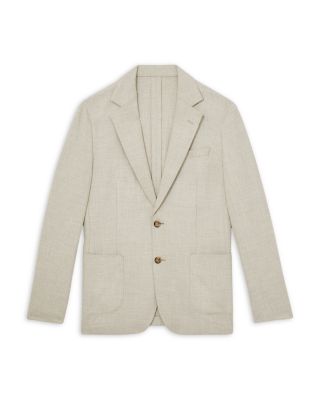 Textured Notch Lapel Blazer
