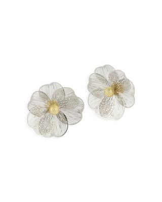 Flower Statement Stud Earrings - Exclusive
