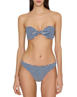Margot Textured Stripe Bikini Bottom