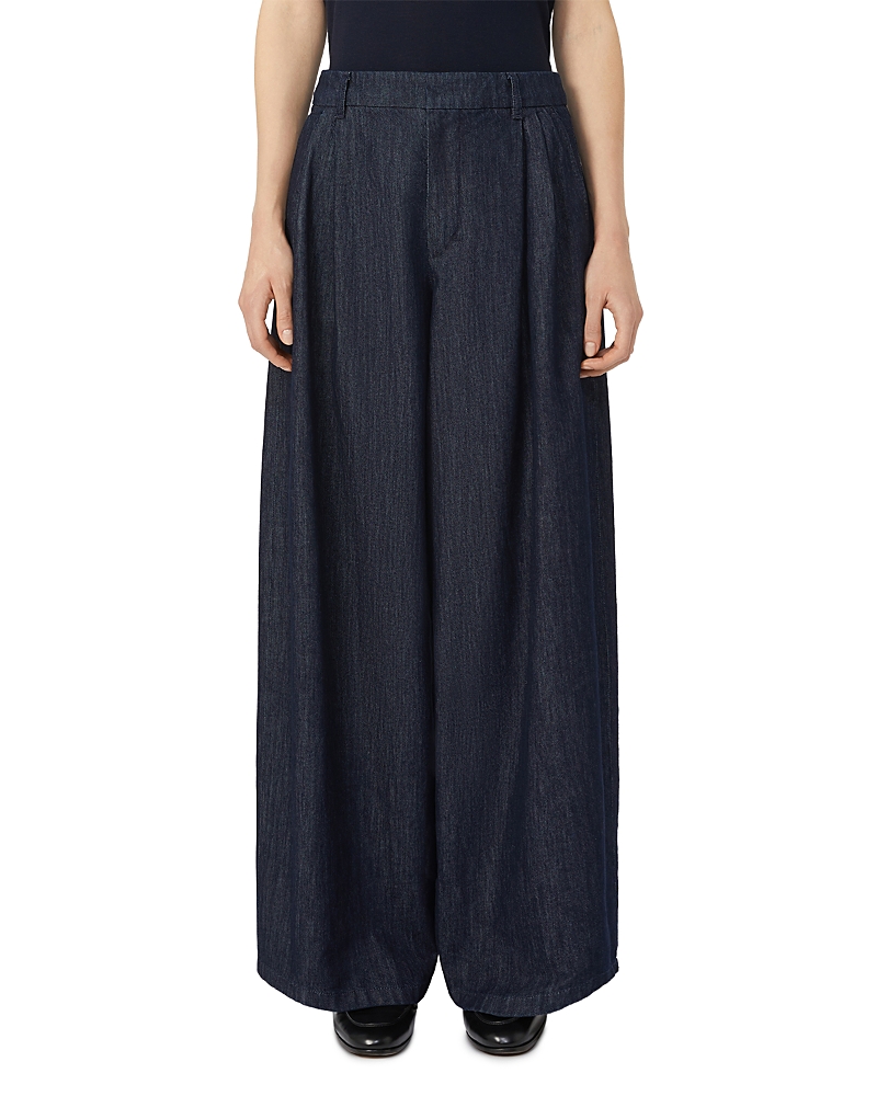 Max Mara Pleated-front Trousers In Blue