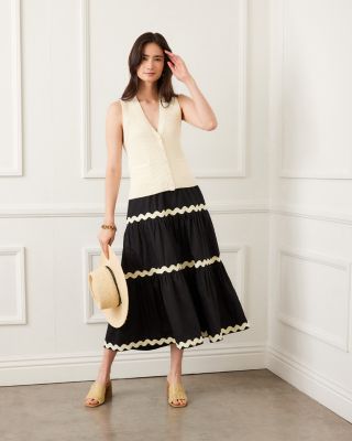 Ribbed Button Sweater Vest