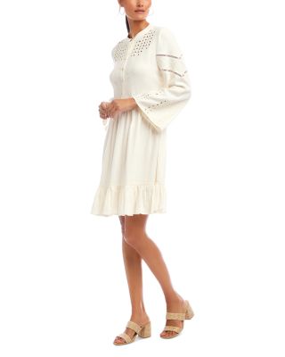 Tiered Flare Sleeve Dress