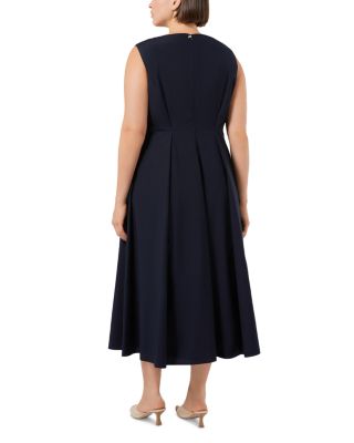 Plus Zimino Midnight Blue Dress