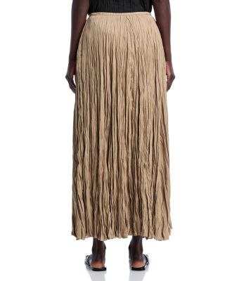 Crinkled Maxi Skirt