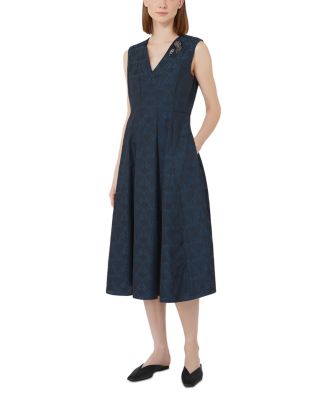 Lauren Midnight Blue Fit and Flare Dress