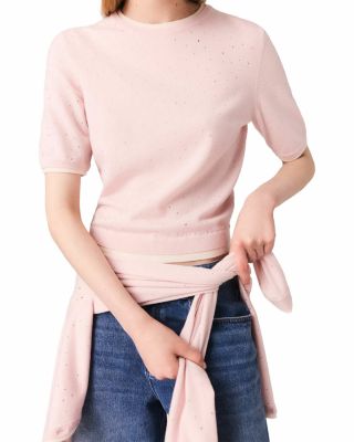 Wool Short Sleeve Sweater