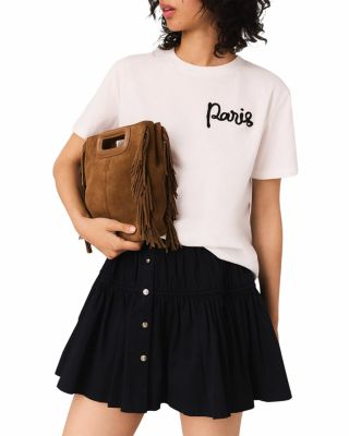 Tee with Embroidered Paris Logo