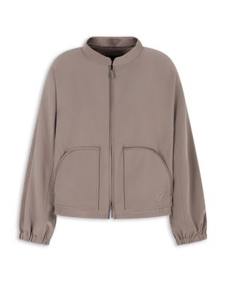 Techno Cady Jacket with Elastic Drawstring Hem