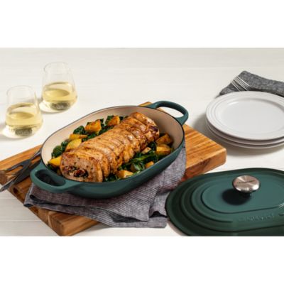3.75 Qt Cast Iron Oval Casserole &amp; Lid