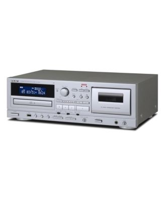  W-1200 Dual Cassette Player & Recorder with Pitch Control, Mic Input, & USB Out