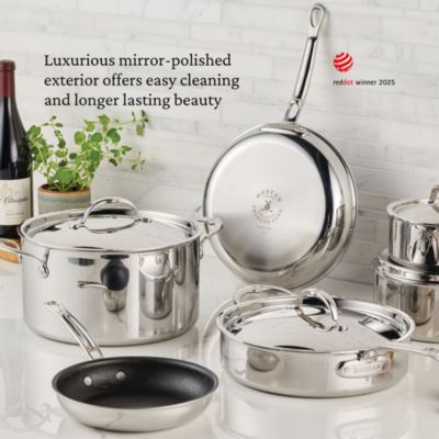 ProBond Luxe 2 Piece Professional Clad Stainless Steel Skillet Set with TITUM Nonstick