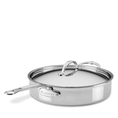 ProBond Luxe 5 Quart Professional Clad Stainless Steel Saute Pan with Lid