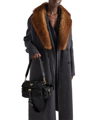  Explore Medium Re-Nylon Shoulder Bag With Flap