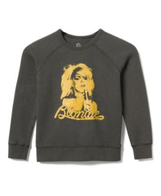 Junk Food Clothing - Unisex Blondie Gold Raglan Fleece Sweatshirt - Little Kid, Big Kid