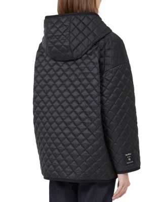 Diamond Quilted Hooded Jacket