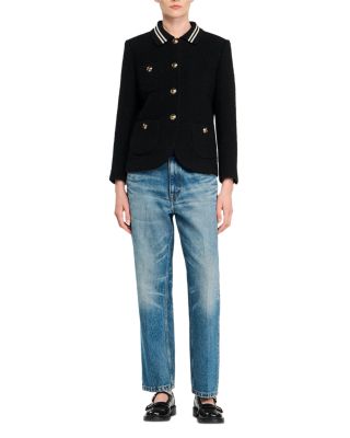 Tweed Contrast Stripe Jacket