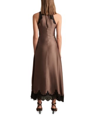 Petites Anais Lace Draped Dress