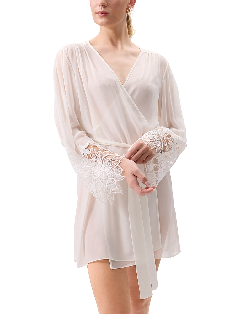 Rya Collection Delight Lace Cover-up Robe In White