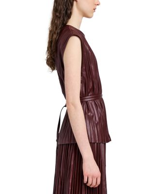 Lyra Top in LW Faux Leather