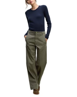 Wide Leg Chino Pants