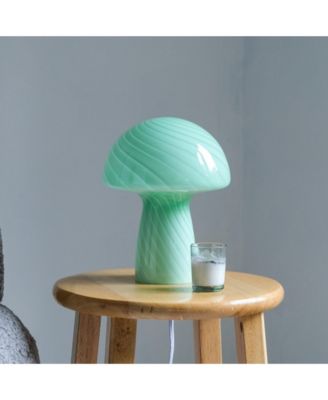 Petite Close Top Glass Mushroom Lamp