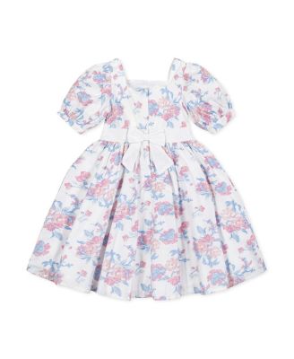  Girls' Heirloom Organic Short Sleeve Puff Sleeve Party Dress - Little Kid, Big Kid