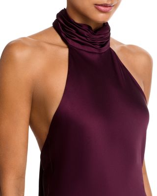 Tatiana Satin Halter Gown