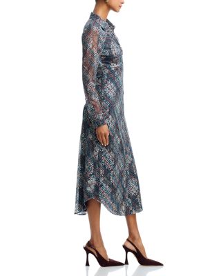 Wyatt Plaid Button Front Midi Dress