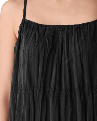 Scoop Neck Silk Dress