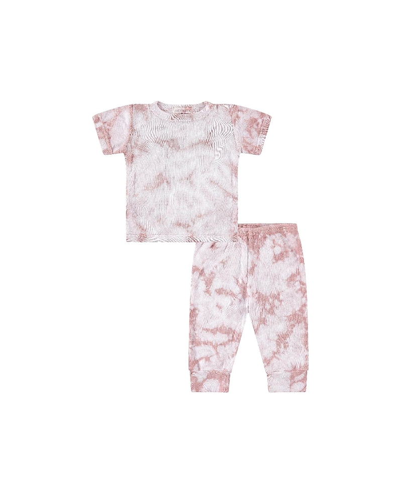 Paigelauren Unisex Rib Loungewear Set In Tie Dye - Baby In Multi