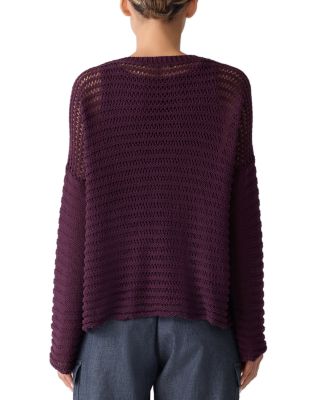 Crewneck Cord Yarn Pullover Sweater