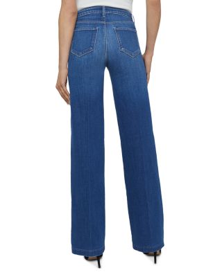 Clayton High Rise Wide Leg Jeans in Kaplan