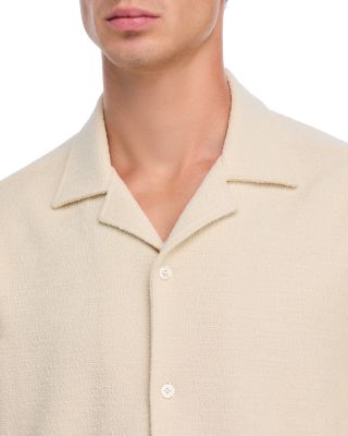 Lars Terry Cloth Camp Relaxed Fit Button Down Shirt 