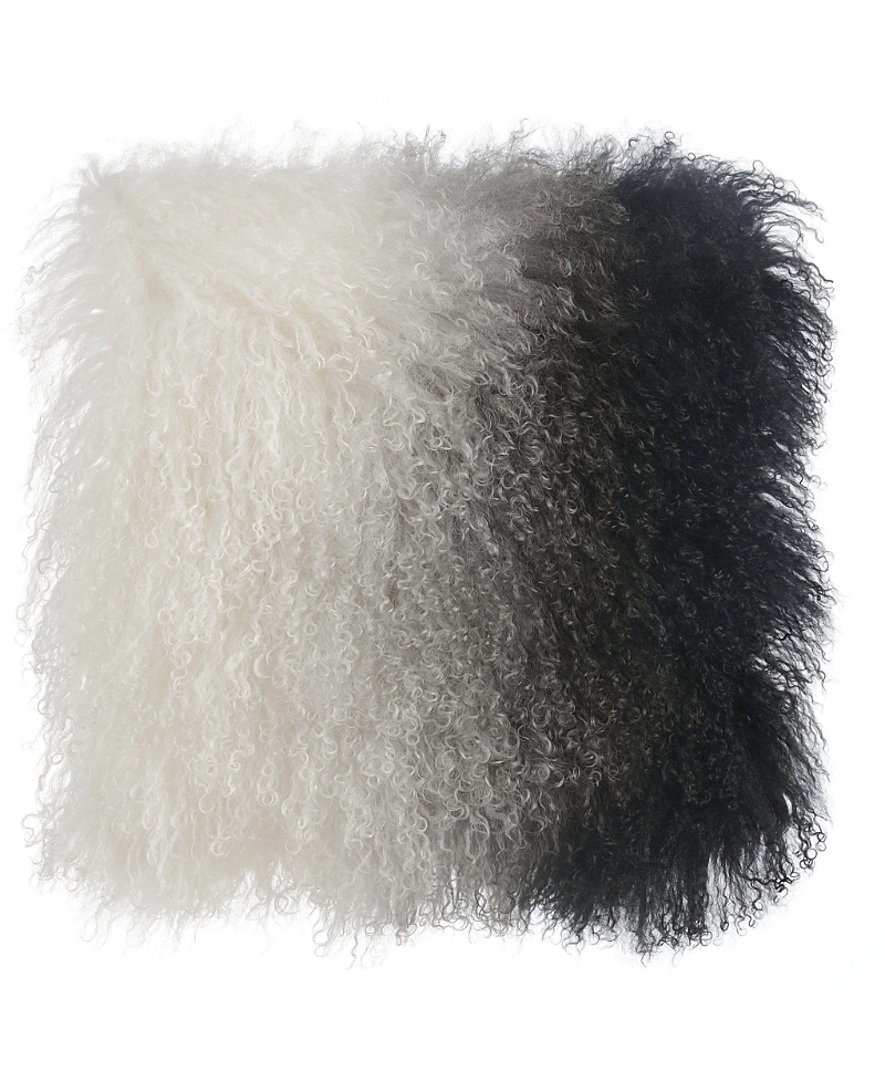 Tov Furniture Tibetan Sheep Pillow In Gray