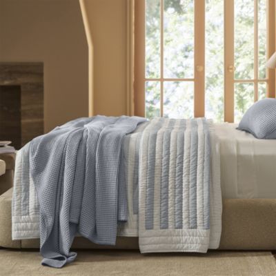 Waffle Organic Cotton Bed Blanket, Full/Queen