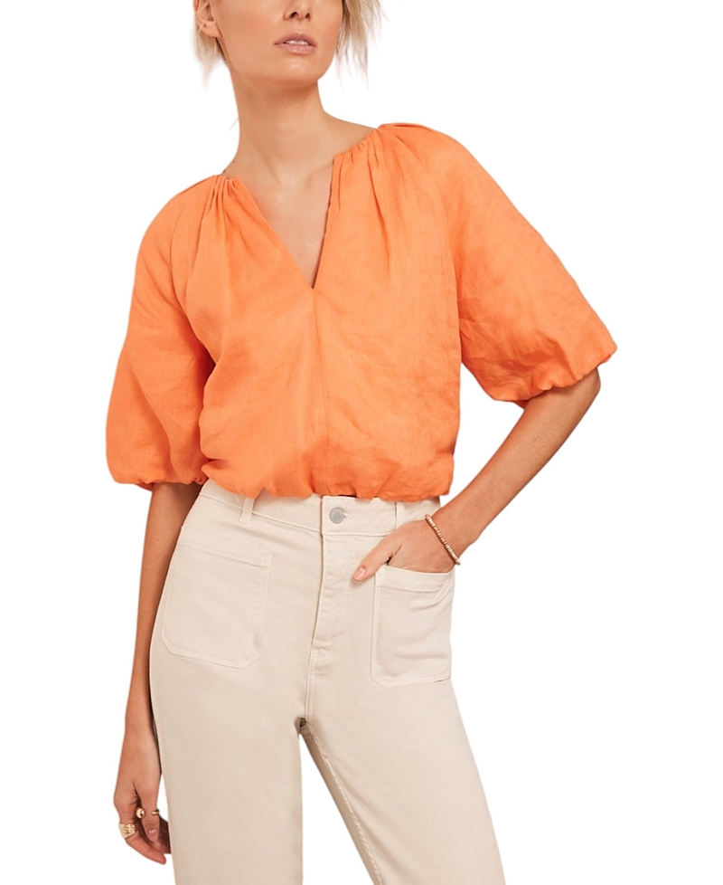 Mint Velvet Women's Puff Sleeve Top