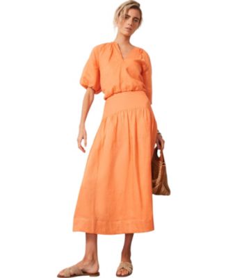  Women's Drop Waist Maxi Skirt