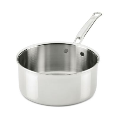 ProBond Luxe 3 Quart Professional Clad Stainless Steel Saucepan with Lid