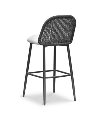  Alexa Rattan Performance Fabric Barstool