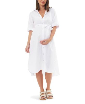 Ripe Maternity - Molly Linen Shirt Dress