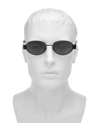 Triomphe Metal Round Sunglasses, 54mm