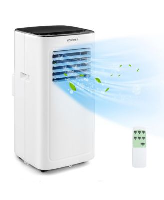 Costway - 6000 BTU (9000 BTU ASHAR) Portable Air Conditioner 3-in-1 AC Unit with Cool Dehum Fan Sleep Mode