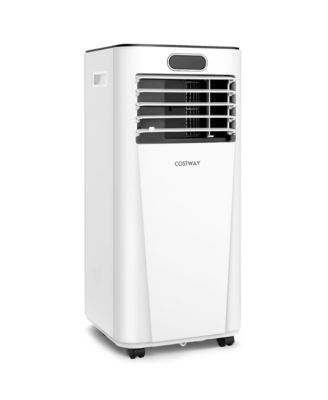  10000 BTU Portable Air Conditioner w/ Remote Control 3-in-1 Air Cooler w/ Drying