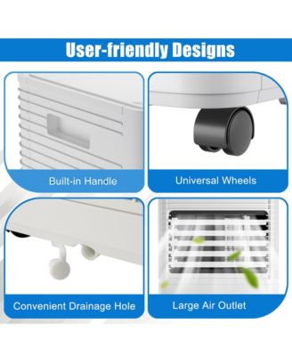 10000 BTU Portable Air Conditioner 3-in-1 Air Cooler w/Dehumidifier & Fan Mode