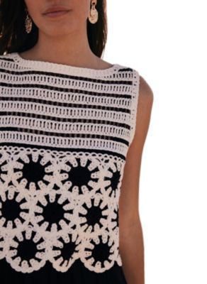  Women's Crochet Midi Dress