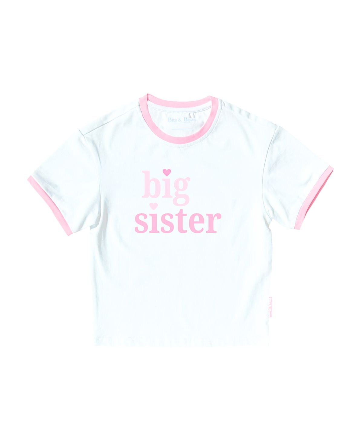 Bits & Bows Girls' Big Sister Crewneck T-shirt - Little Kid, Big Kid