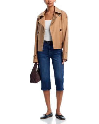 High Rise Cropped Slim Jeans in Soho Dark